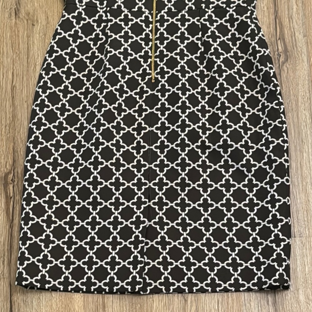 Tahari Black and White Sheath Mini Dress - Picture 7 of 7